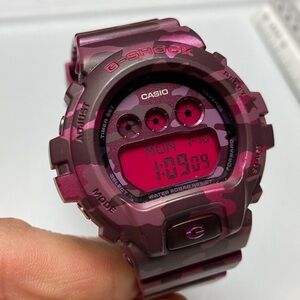 Casio G-Shock, GMD-S6900CF, digital watch, new battery, pink camo, light works